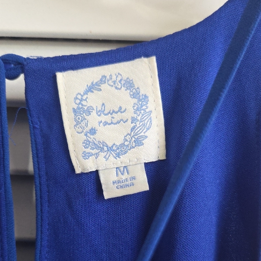 Blue Rain Sleeveless Dress - Picture 2 of 4